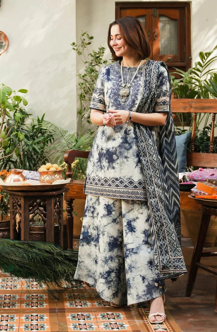 3 Piece - Unstitched Digital Printed Lawn Fabric– GRWP-601