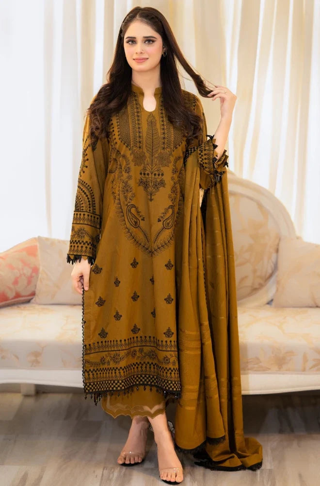 Summer 3PC Lawn Embroidered Suit - GRW-21