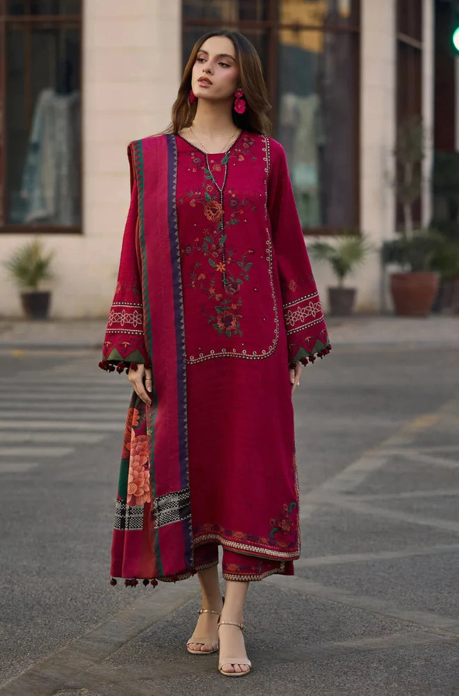 Summer 3PC Lawn Embroidered Suit - GRW-08