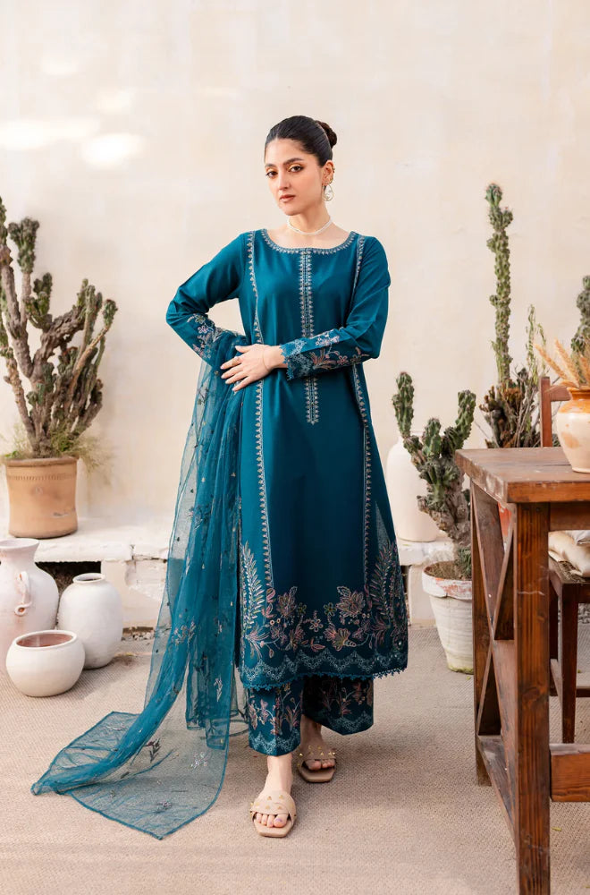 Summer 3PC Lawn Embroidered Suit - GRW-24