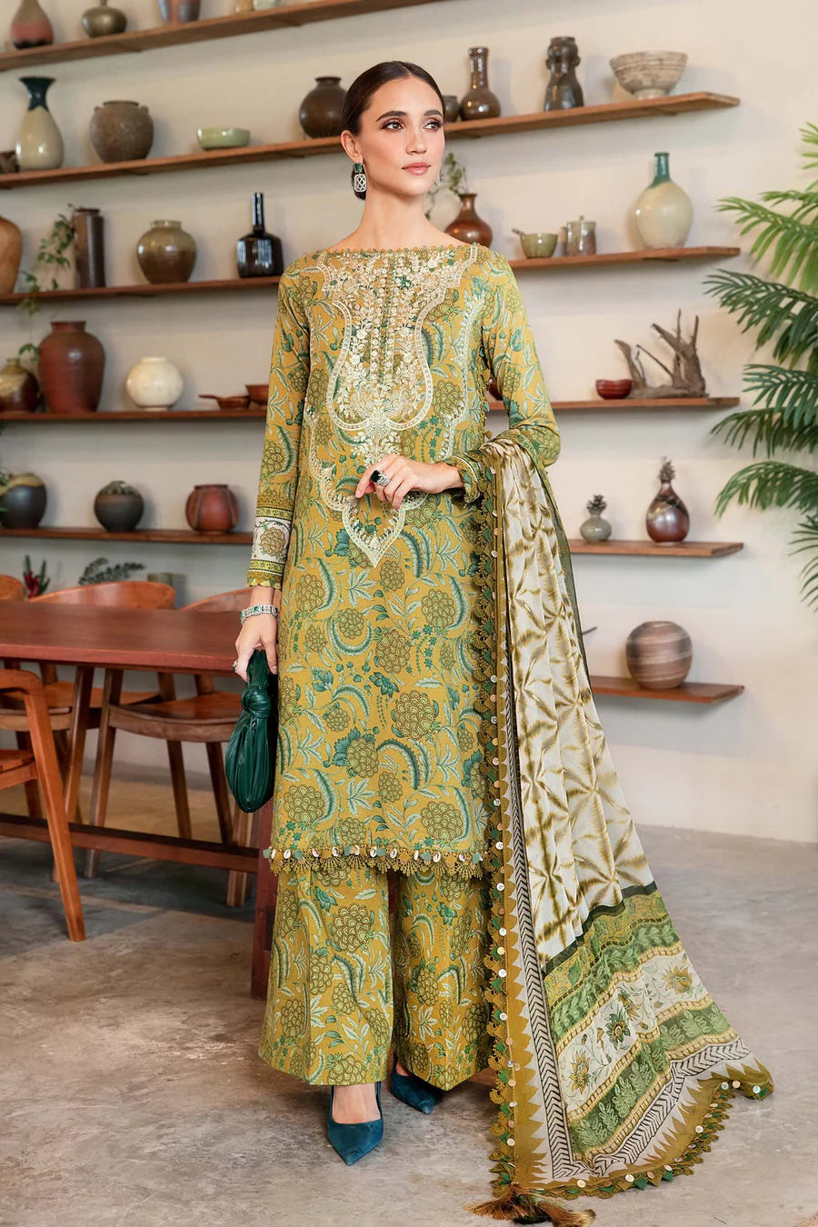 3 Piece - Unstitched Digital Printed Lawn Fabric– GRWF-607
