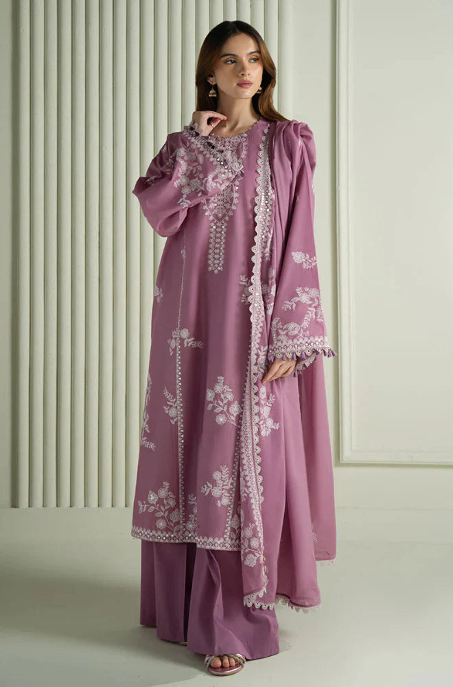 Summer 3PC Lawn Embroidered Suit- GRW-19