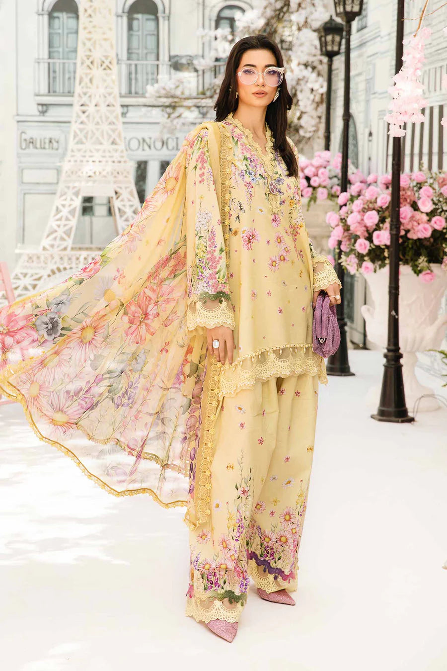 3 Piece - Unstitched Digital Printed Lawn Fabric– GRWF-604