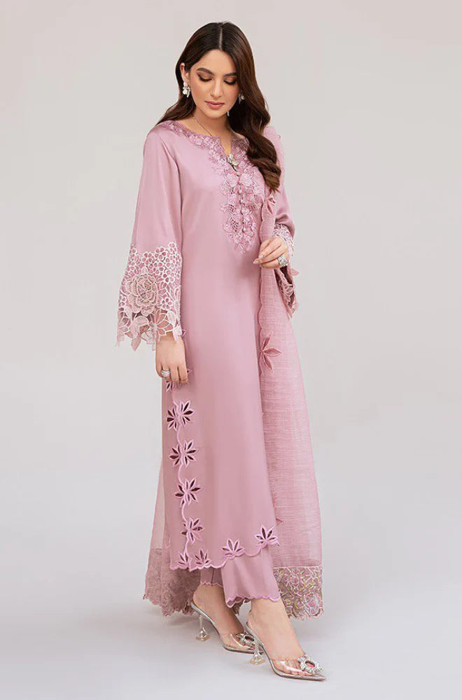 Summer 3PC Lawn Embroidered Suit- GRW-18