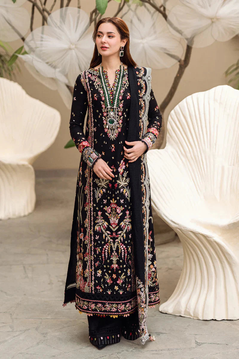 3 Piece - Unstitched Fully Embroidered Lawn Fabric GRW-59