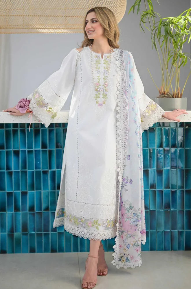 Jazmin - Summer 3PC Lawn Embroidered Suit - GRW-25
