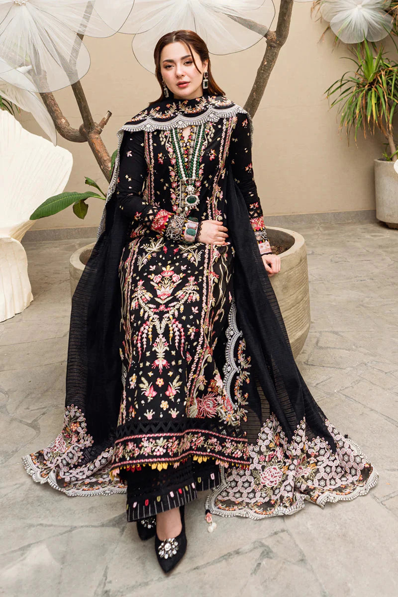 3 Piece - Unstitched Fully Embroidered Lawn Fabric GRW-59