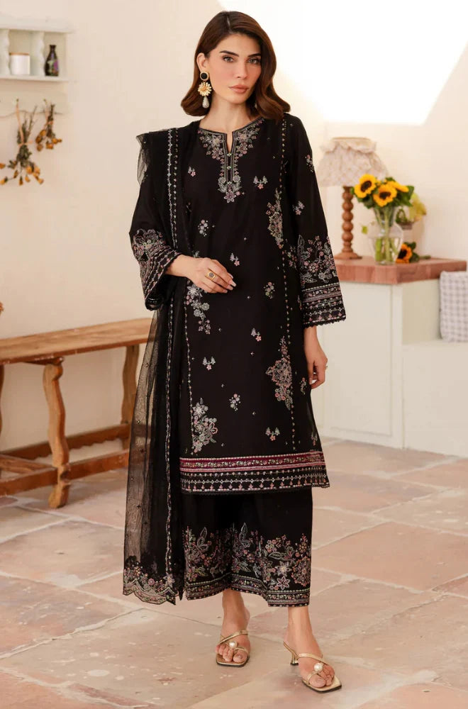 Summer 3PC Lawn Embroidered Suit - GRW-09