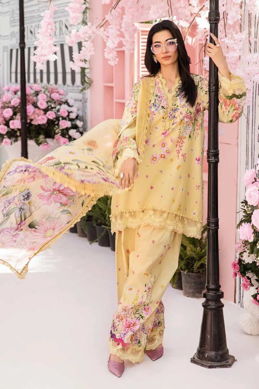3 Piece - Unstitched Digital Printed Lawn Fabric– GRWF-604