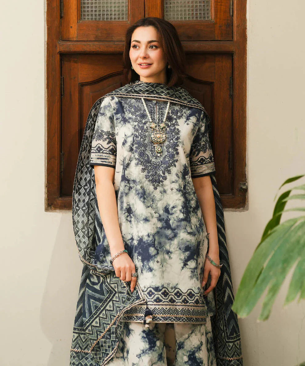3 Piece - Unstitched Digital Printed Lawn Fabric– GRWP-601