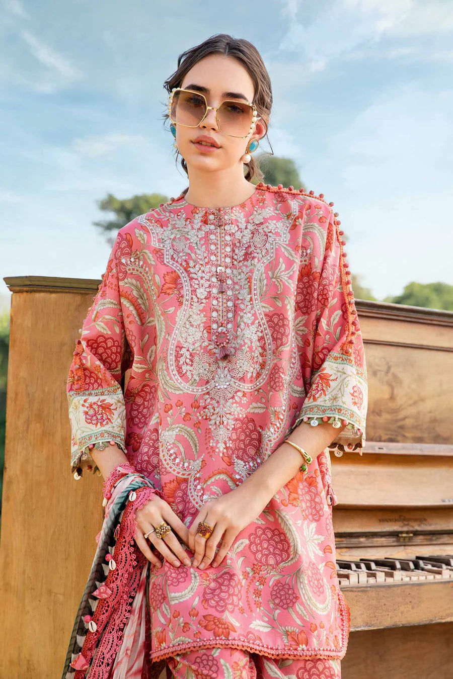 3 Piece - Unstitched Digital Printed Lawn Fabric– GRWF-608