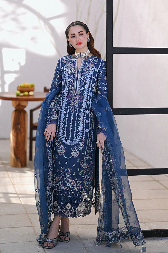 3 Piece - Unstitched Chicken Kari Embroidered Suit GRW-55