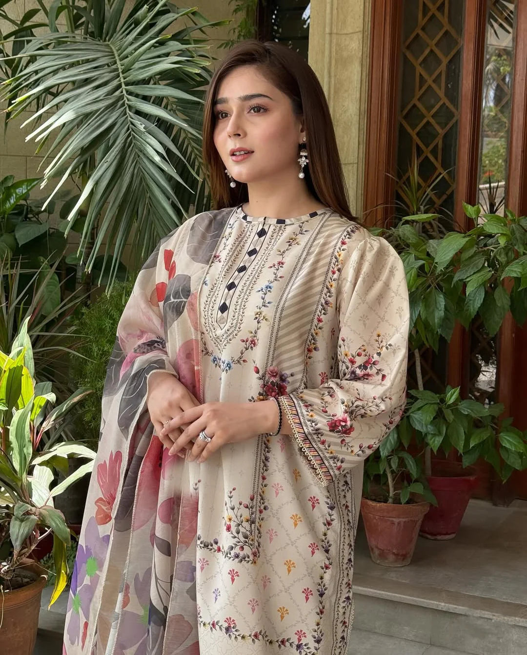 3 Piece - Unstitched Digital Printed Lawn Fabric– GRWF-706