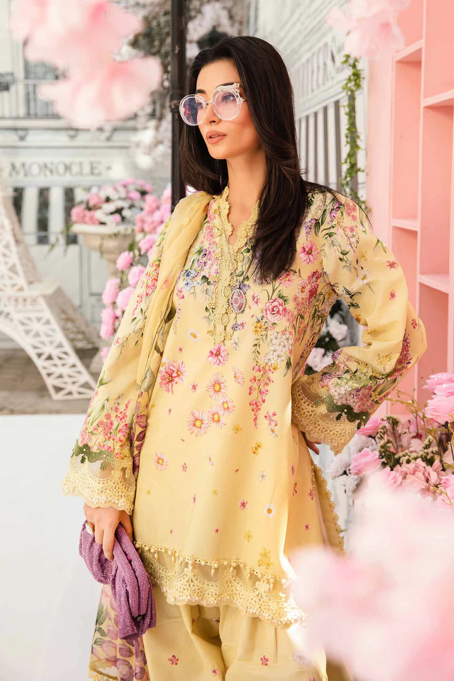3 Piece - Unstitched Digital Printed Lawn Fabric– GRWF-604