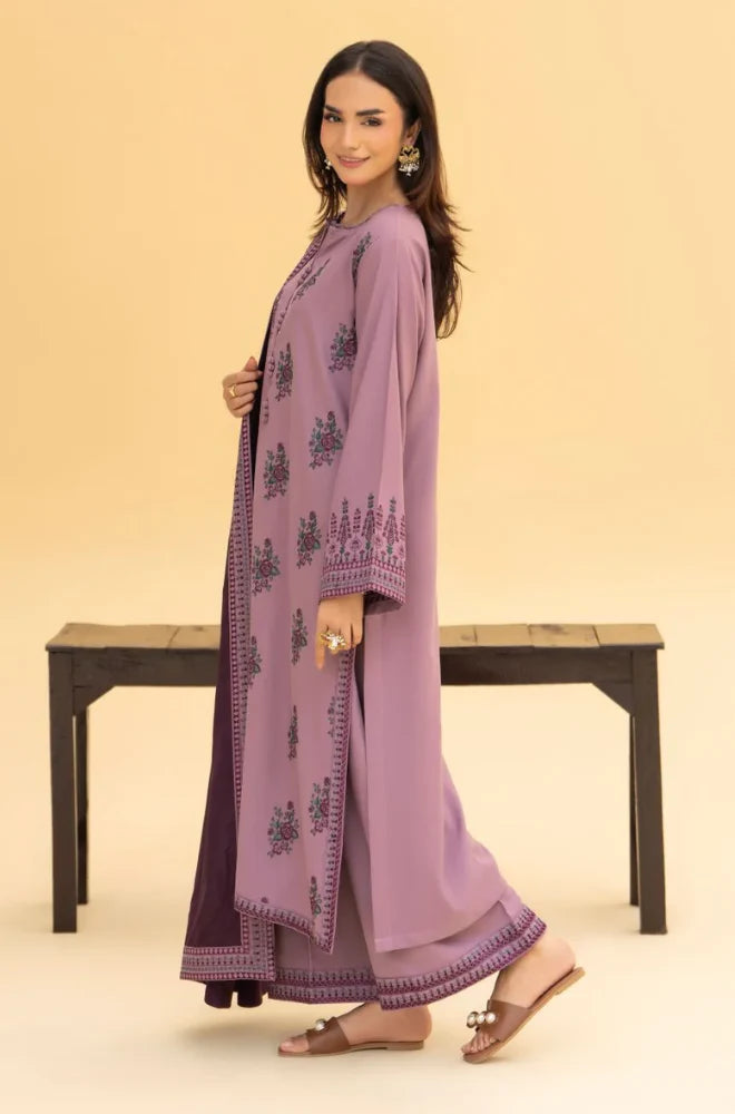 Summer 3PC Lawn Embroidered Suit - GRW-16