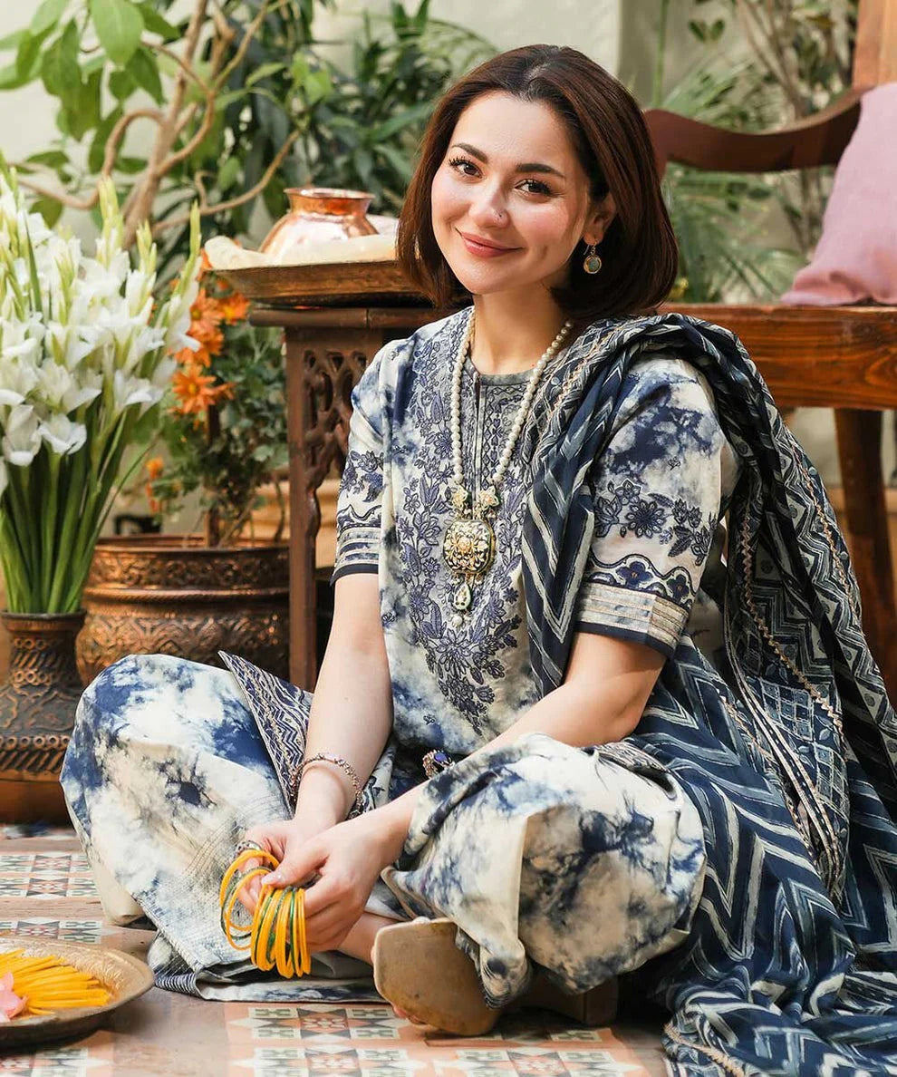 3 Piece - Unstitched Digital Printed Lawn Fabric– GRWP-601