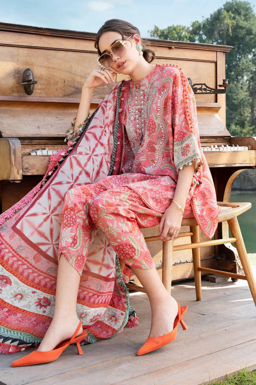 3 Piece - Unstitched Digital Printed Lawn Fabric– GRWF-608