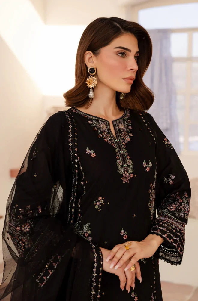 Summer 3PC Lawn Embroidered Suit - GRW-09