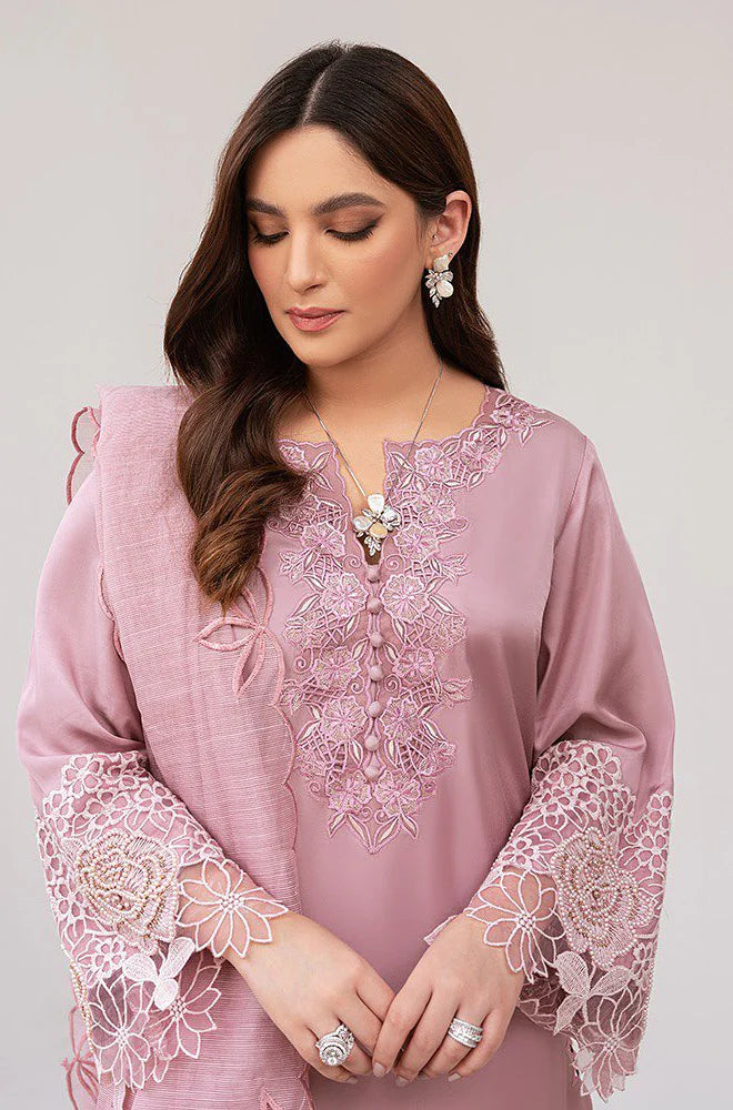 Summer 3PC Lawn Embroidered Suit- GRW-18