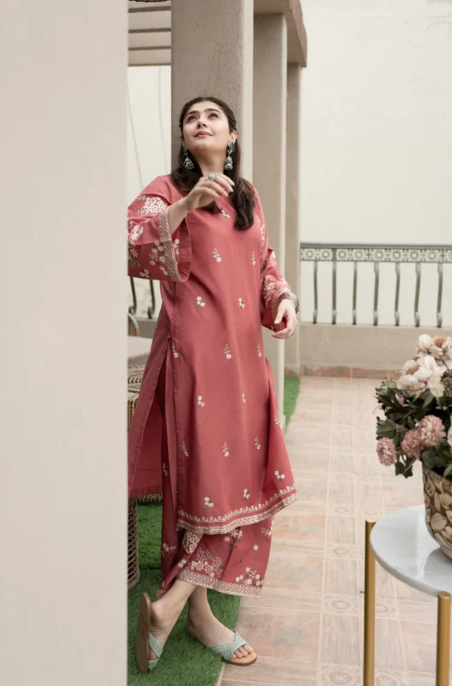 Summer 2PC Lawn Embroidered Suit - GRWT-02