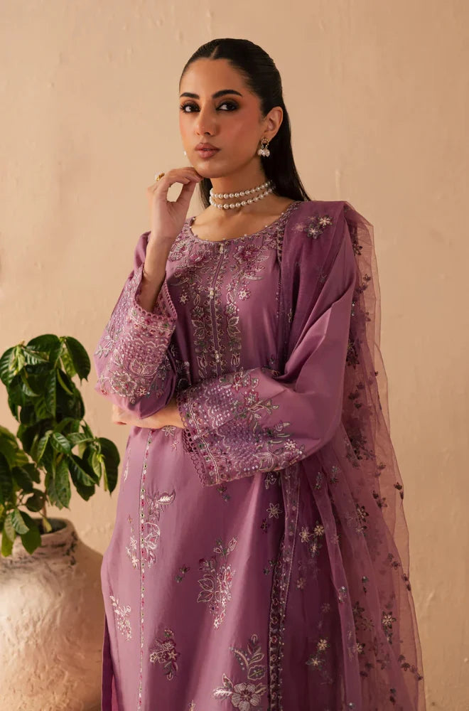 Summer 3PC Lawn Embroidered Suit – GRW - 10