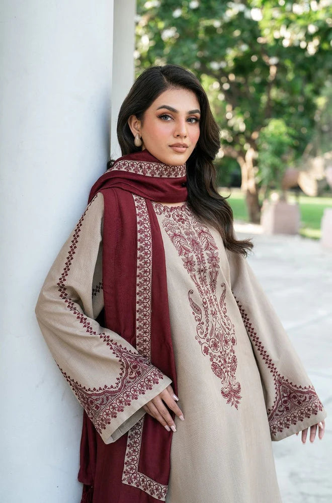 3 Piece - Unstitched Fully Embroidered Lawn GRW-74