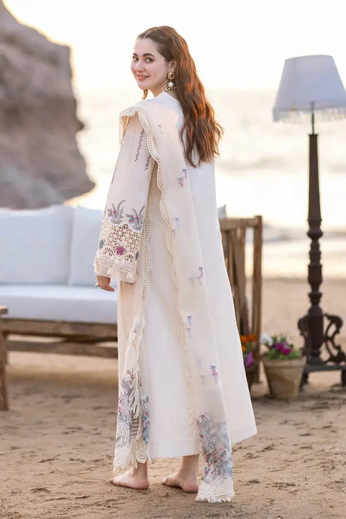 3 Piece - Unstitched Chicken Kari Embroidered Lawn Suit GRW-60