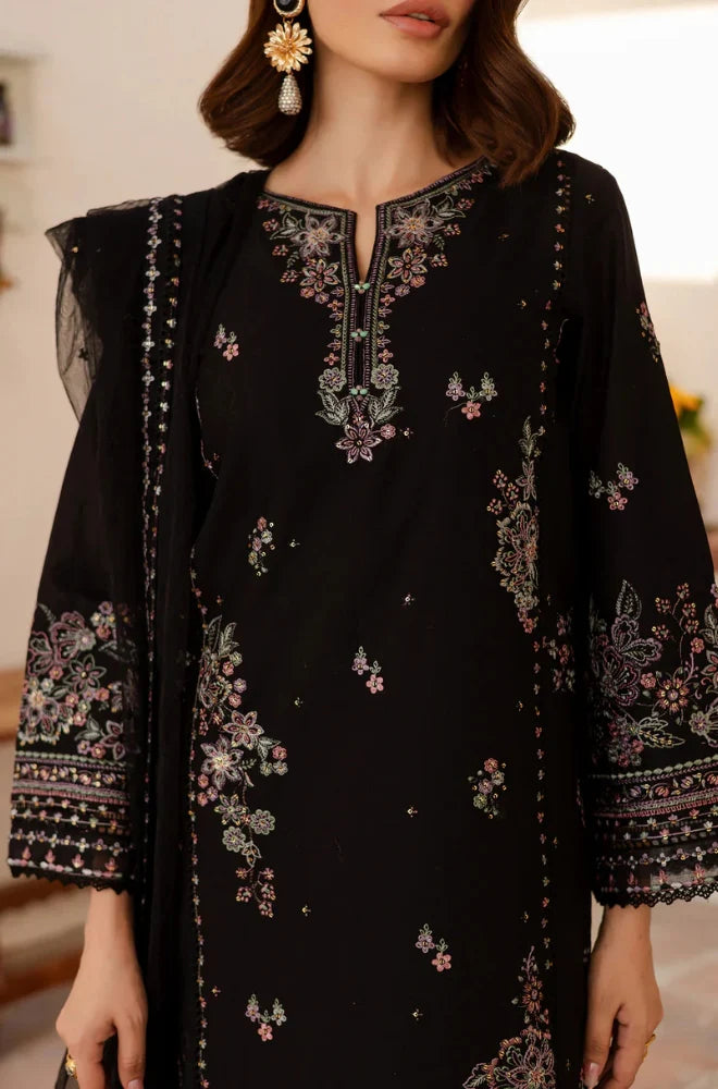 Summer 3PC Lawn Embroidered Suit - GRW-09