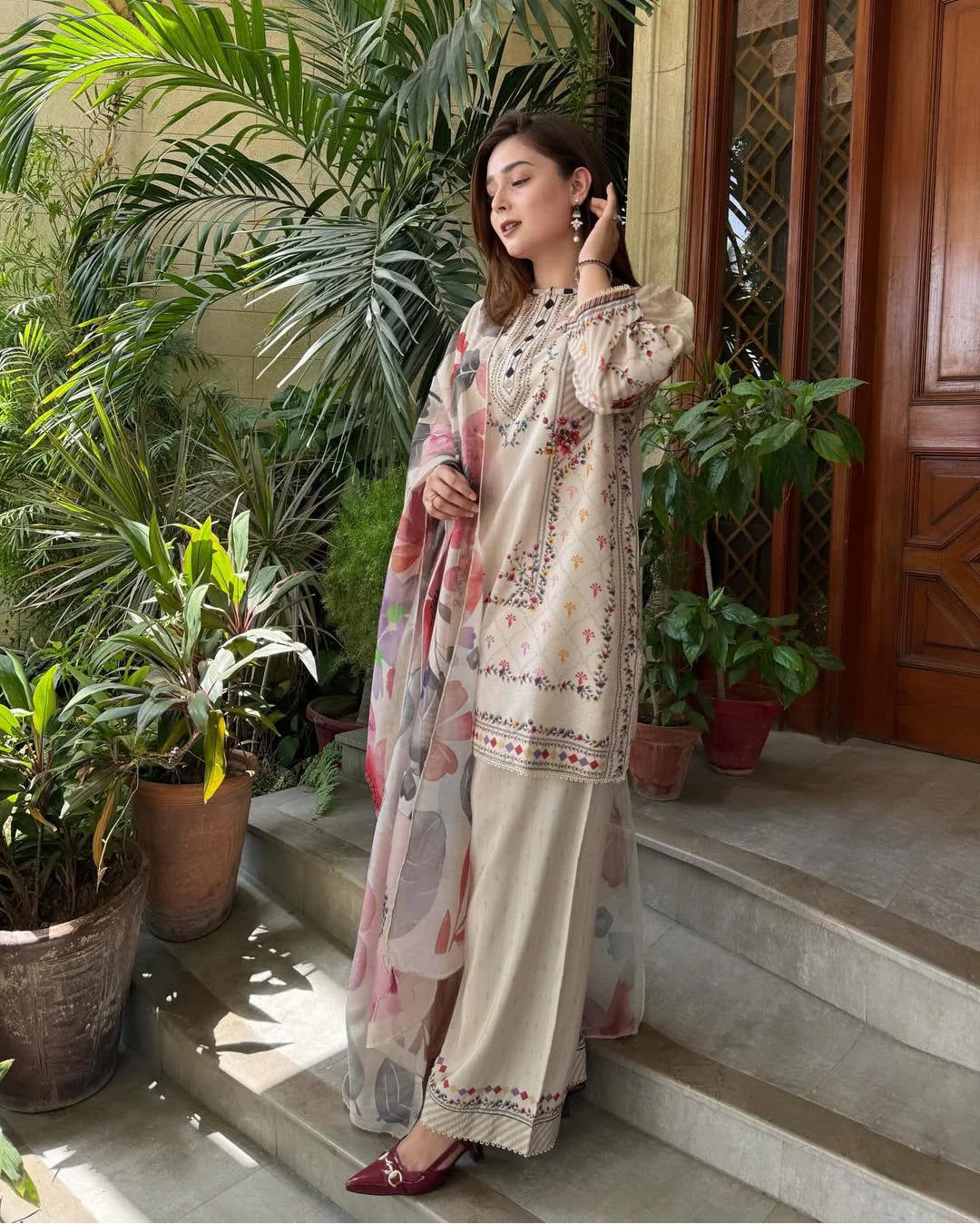 3 Piece - Unstitched Digital Printed Lawn Fabric– GRWF-706