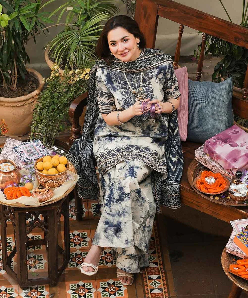 3 Piece - Unstitched Digital Printed Lawn Fabric– GRWP-601