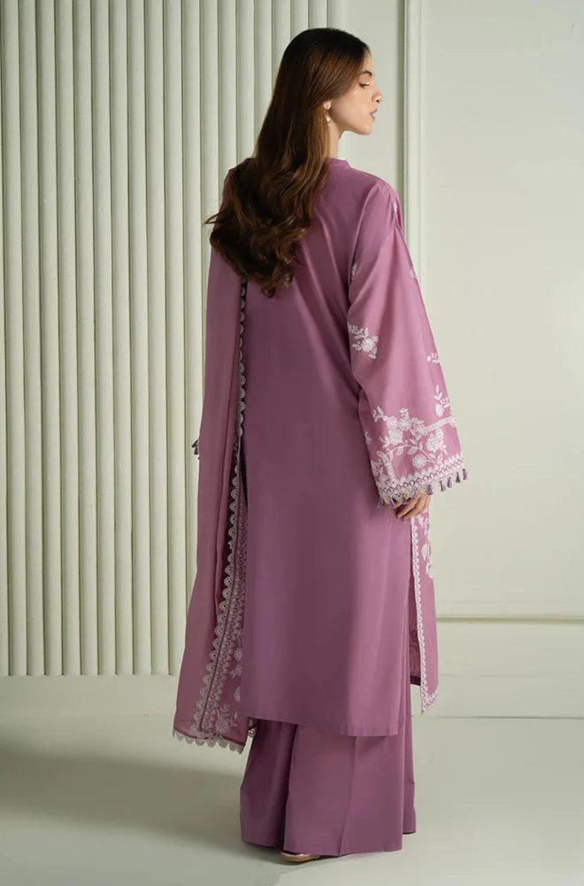 Summer 3PC Lawn Embroidered Suit- GRW-19