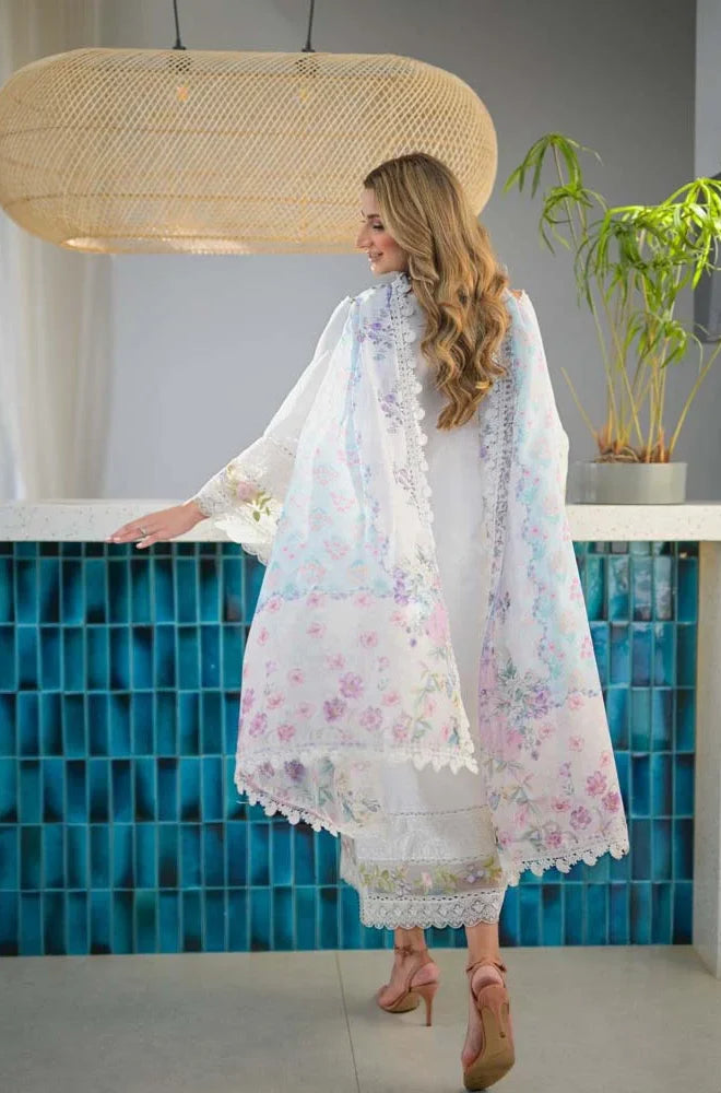 Jazmin - Summer 3PC Lawn Embroidered Suit - GRW-25