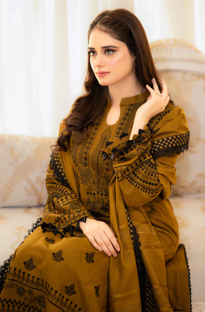 Summer 3PC Lawn Embroidered Suit - GRW-21