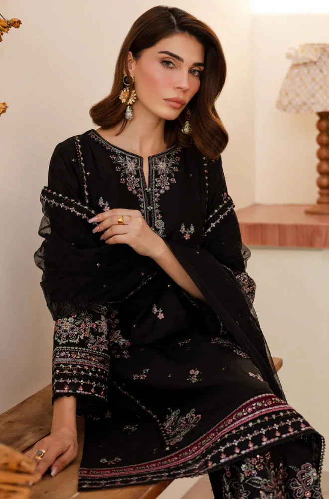 Summer 3PC Lawn Embroidered Suit - GRW-09