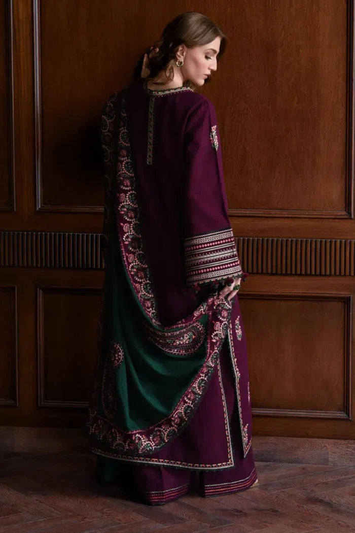 Summer Embroidered Lawn 3pc with Embroidered Dupatta- GRW-02