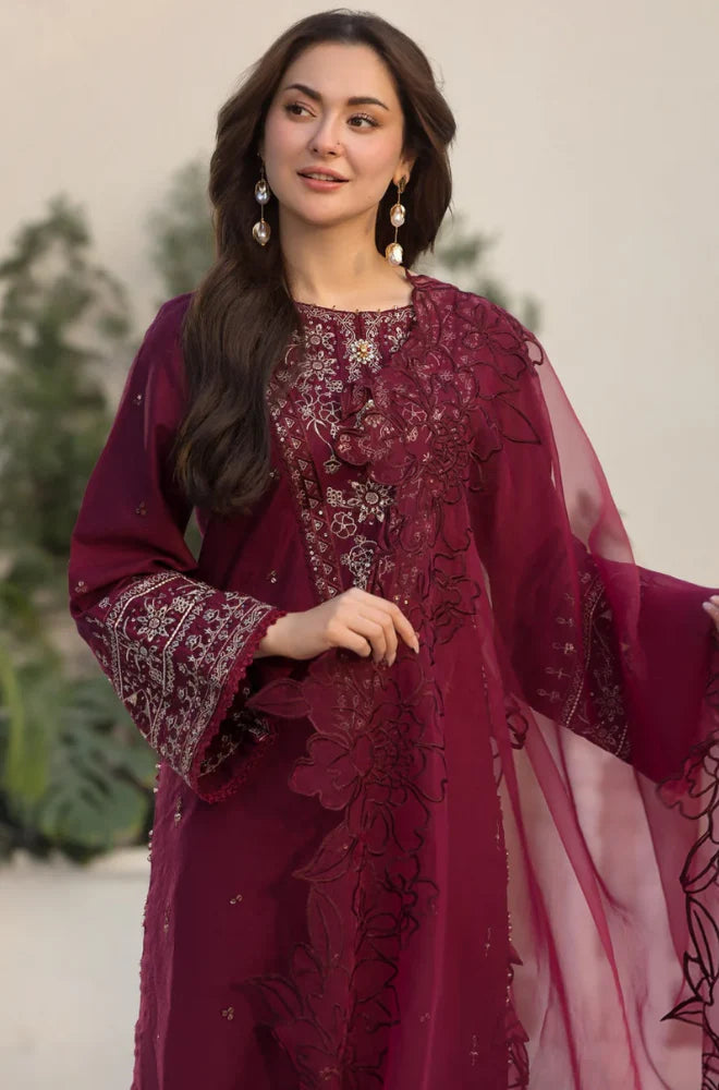 Summer 3PC Lawn Embroidered Suit – GRW-03