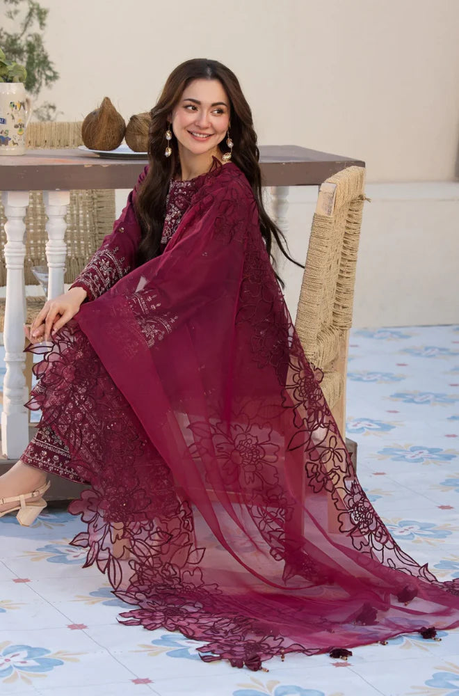 Summer 3PC Lawn Embroidered Suit – GRW-03