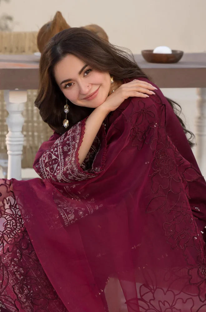 Summer 3PC Lawn Embroidered Suit – GRW-03