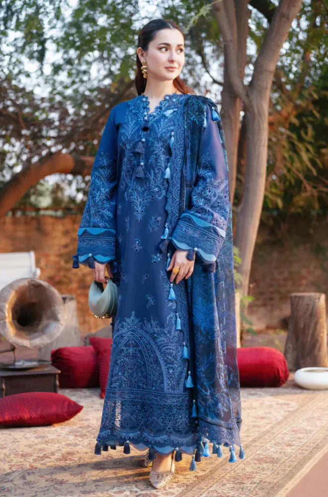 Summer 3PC Lawn Chikankari Embroidered Suit - GRW-05