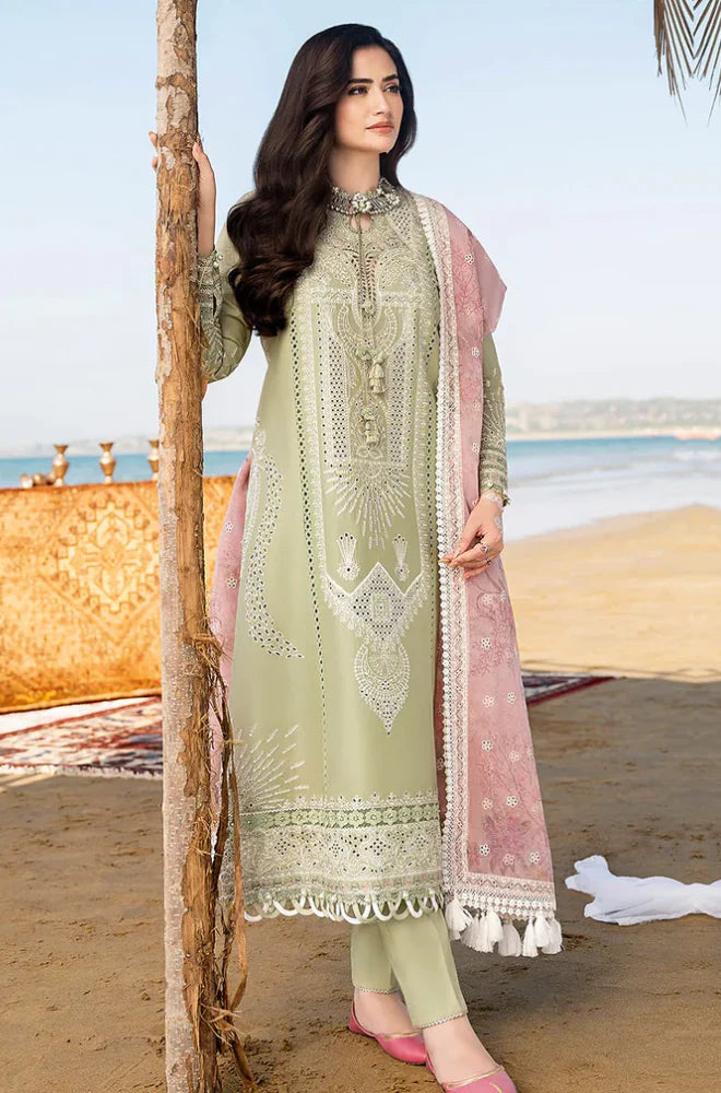 Summer 3PC Lawn Chicken Kari Embroidered Suit - GRW-06