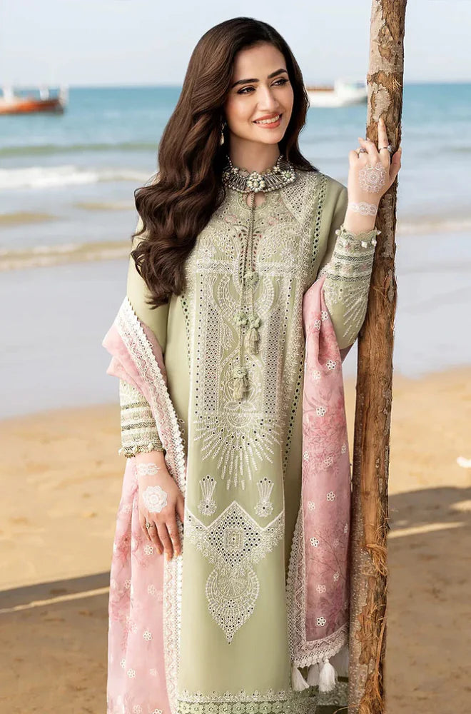 Summer 3PC Lawn Chicken Kari Embroidered Suit - GRW-06