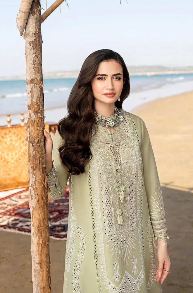 Summer 3PC Lawn Chicken Kari Embroidered Suit - GRW-06
