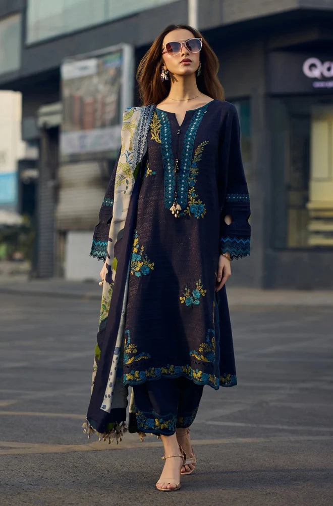 Summer 3PC Lawn Embroidered Suit - GRW01